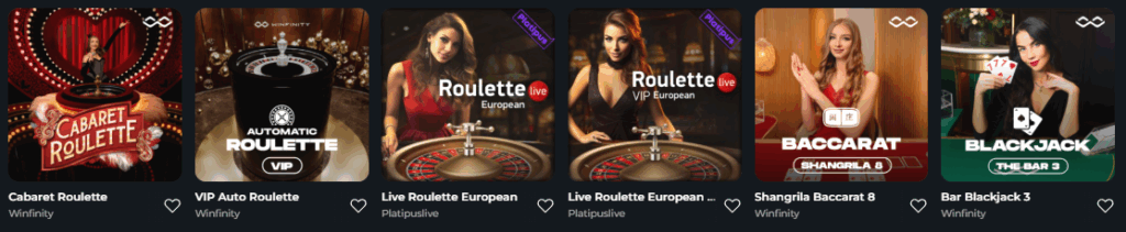 Ben je op zoek naar meer spanning? Ontdek het live casino van BlazingWildz.
Speel met echte dealers via HD-streaming bij tafels zoals: